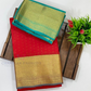 Beautiful Red Color Pure Kanchi Silk With Gold Zari Work Saree Near Me