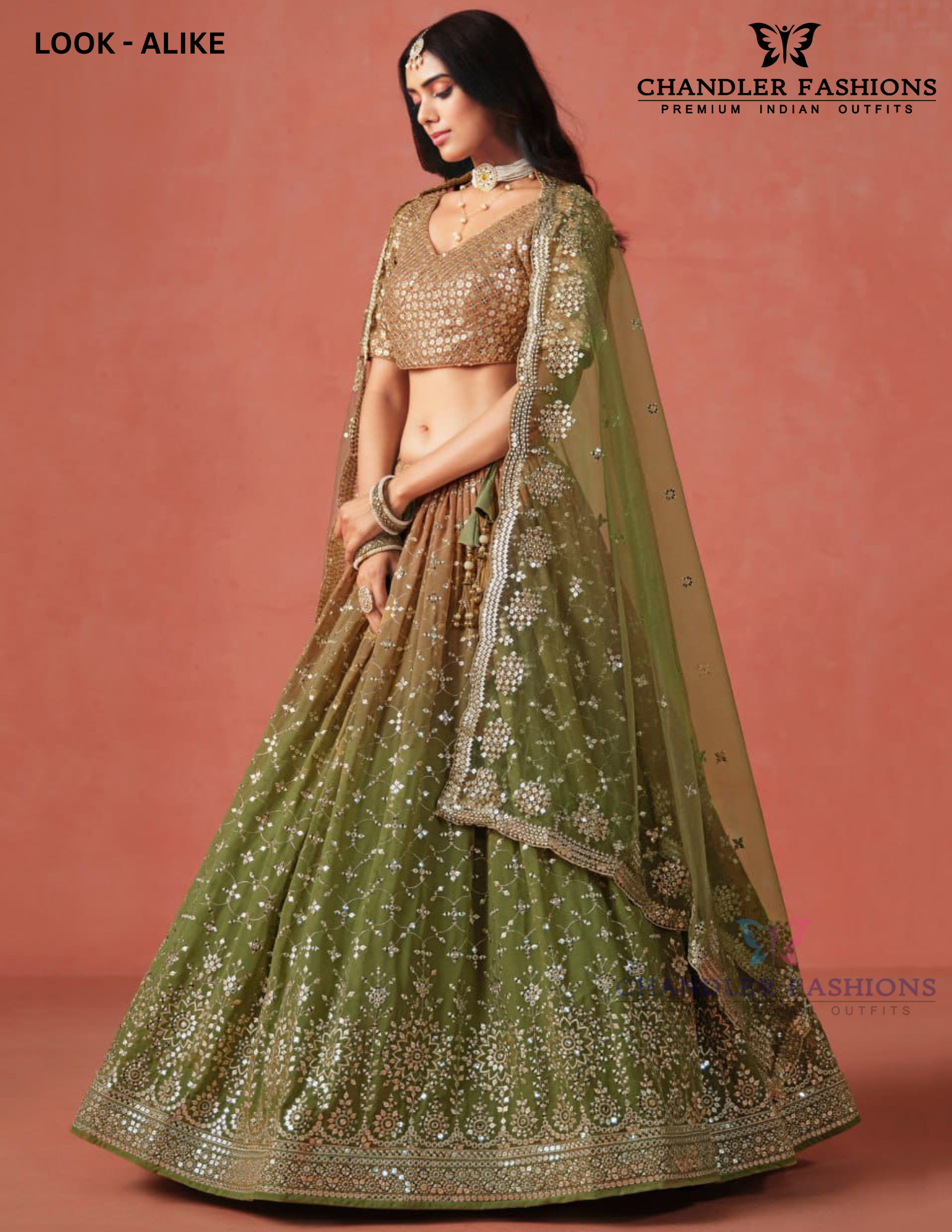 Mehendi Green Color Georgette With Sequins And Zari Embroidery Lehenga Choli Near Me