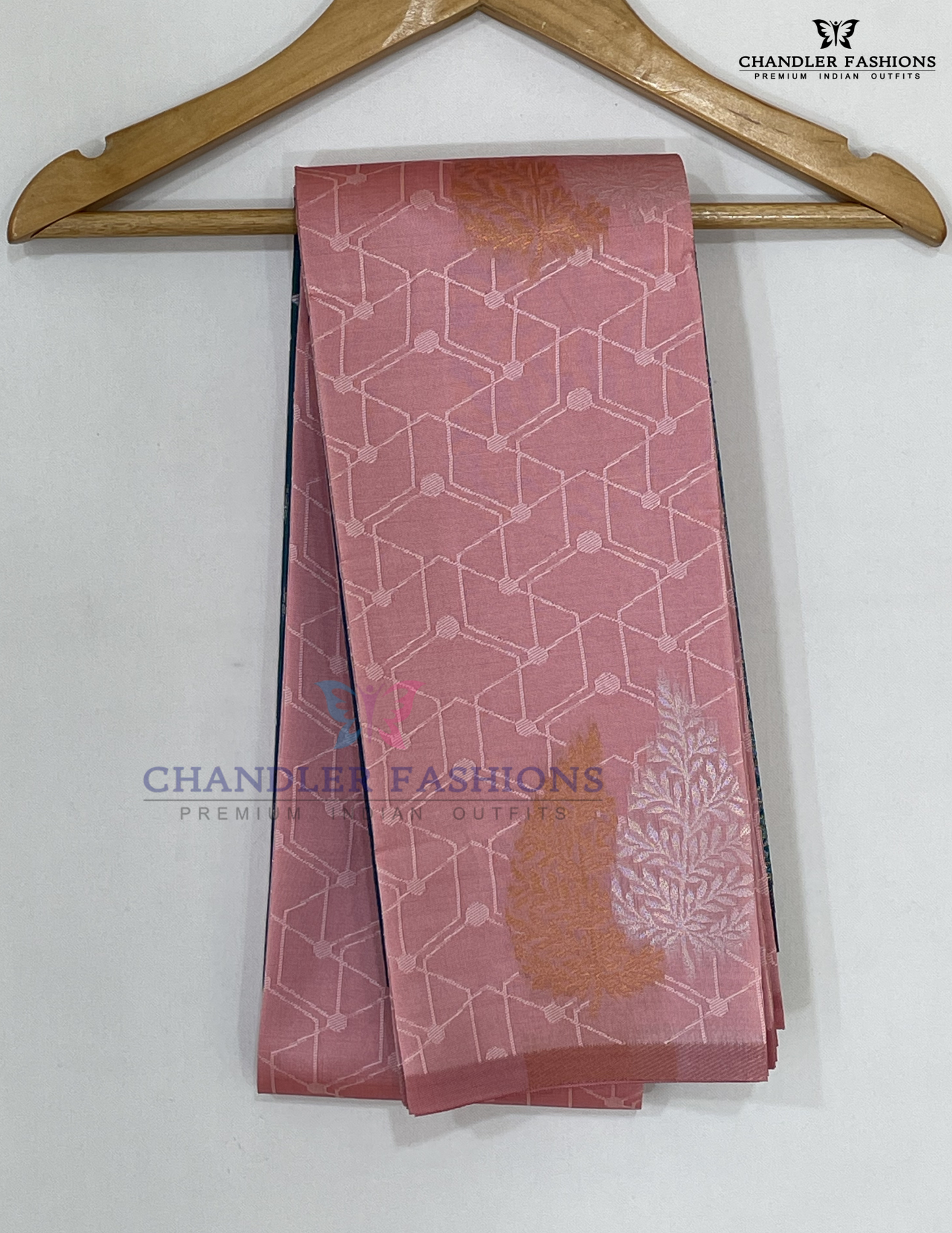 Light Pink Color Art Silk With Green Color Rich Pallu Saree For Women Near Me