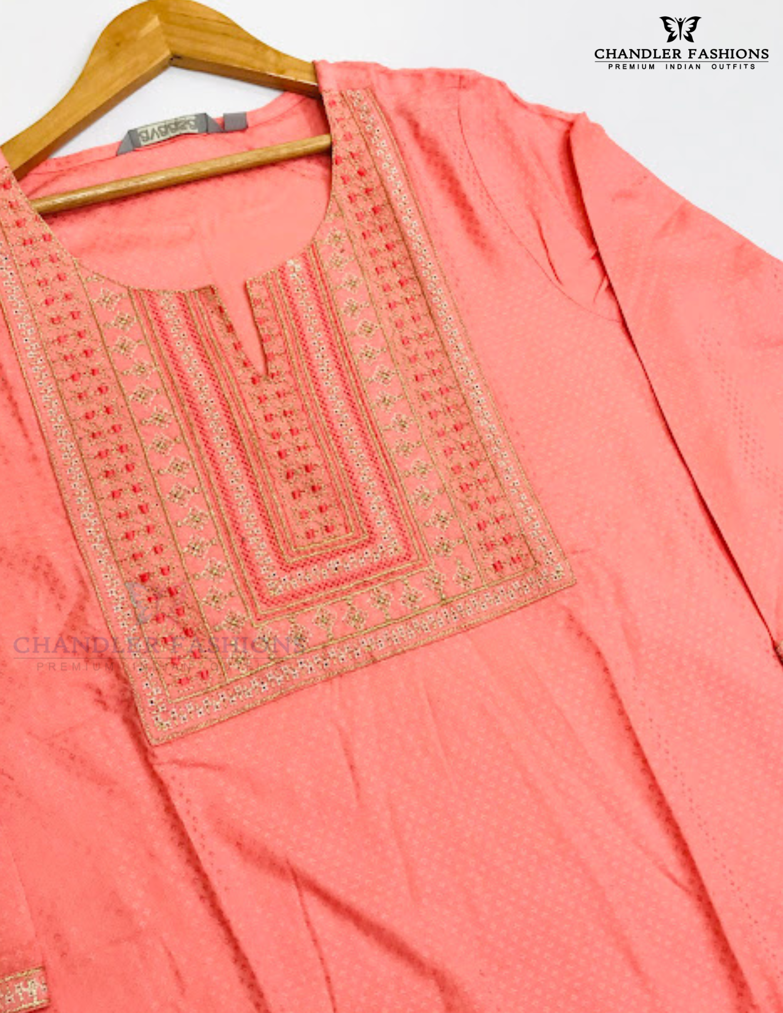 Peach Color Cotton Kurti For Women In Tempe 