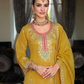 Yellow Color Shimmer Palazzo Suits Near Me