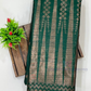 Alluring Green Color Silk Cotton Saree For Women Near Me
