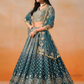 Blue Color Georgette Lehenga In USA