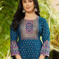 Blue Color Rayon  Kurti Near Me