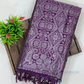 Charming Sea Green Color Art Silk Saree With Purple Border For Women