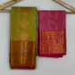 Green Color Art Silk Saree With Pink Color Border For Women Near Me