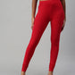 Red Colored Stretchable Rayon Elastane Leggings In Tempe