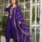 Attractive Purple Color Viscose Work Salwar Suits With Dupatta Set Near Me