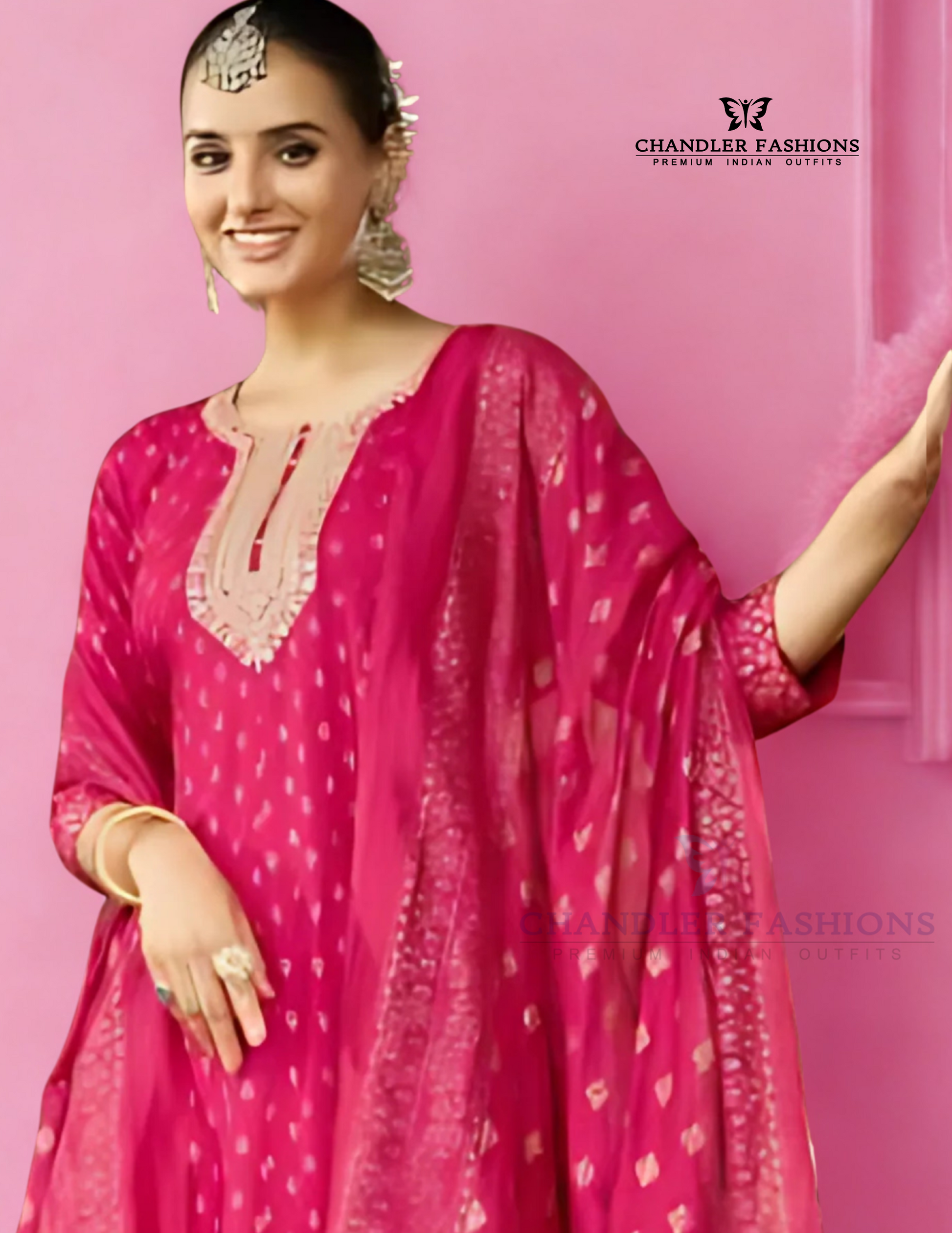Attractive Pink Color Rayon With Embroidery Work Salwar Suits For Women Near Me