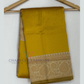 Yellow Color Art Silk Saree With Sandal Color Border For Women Near Me