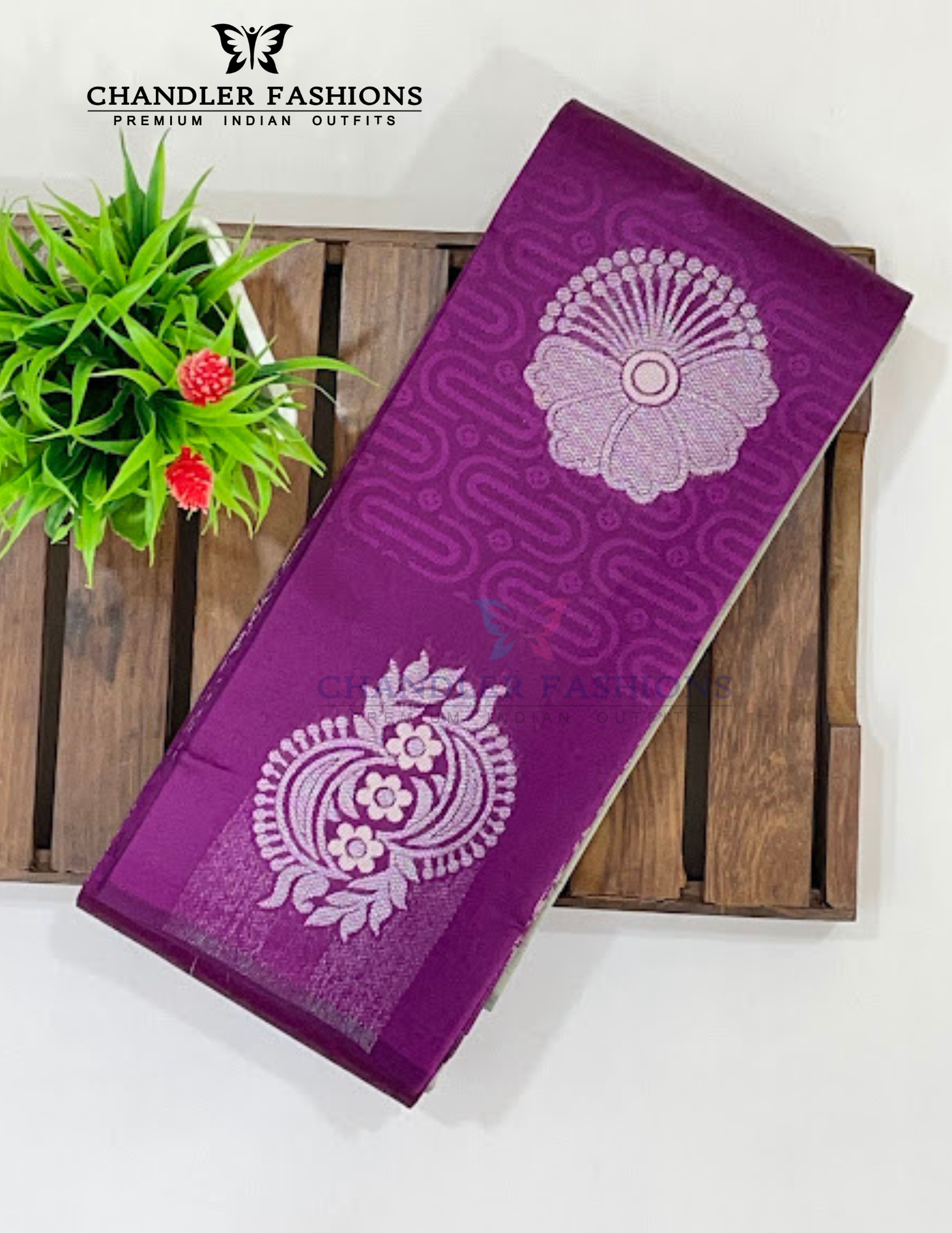 Exquisite Purple Color Art Silk Saree In USA