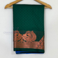 Alluring Green Soft Silk Saree With Zari Work In USA
