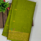 Mehendi Green Color Mysore Silk Saree With Zari Work Near Me