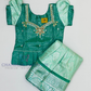 Attractive Green Color Art Silk Langa Set In USA