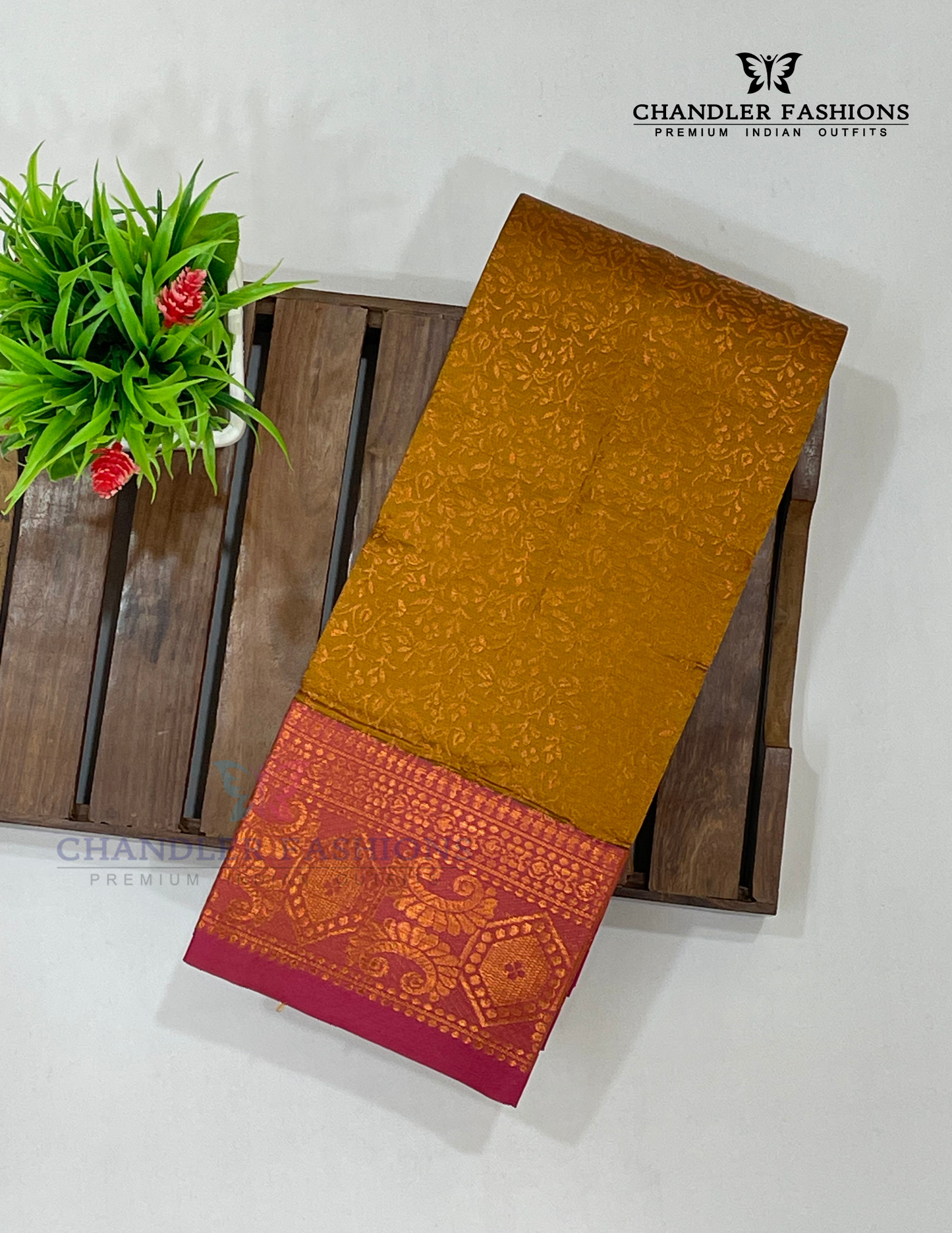 Mustard Yellow Color Art Silk Saree With Zari Work Near Me