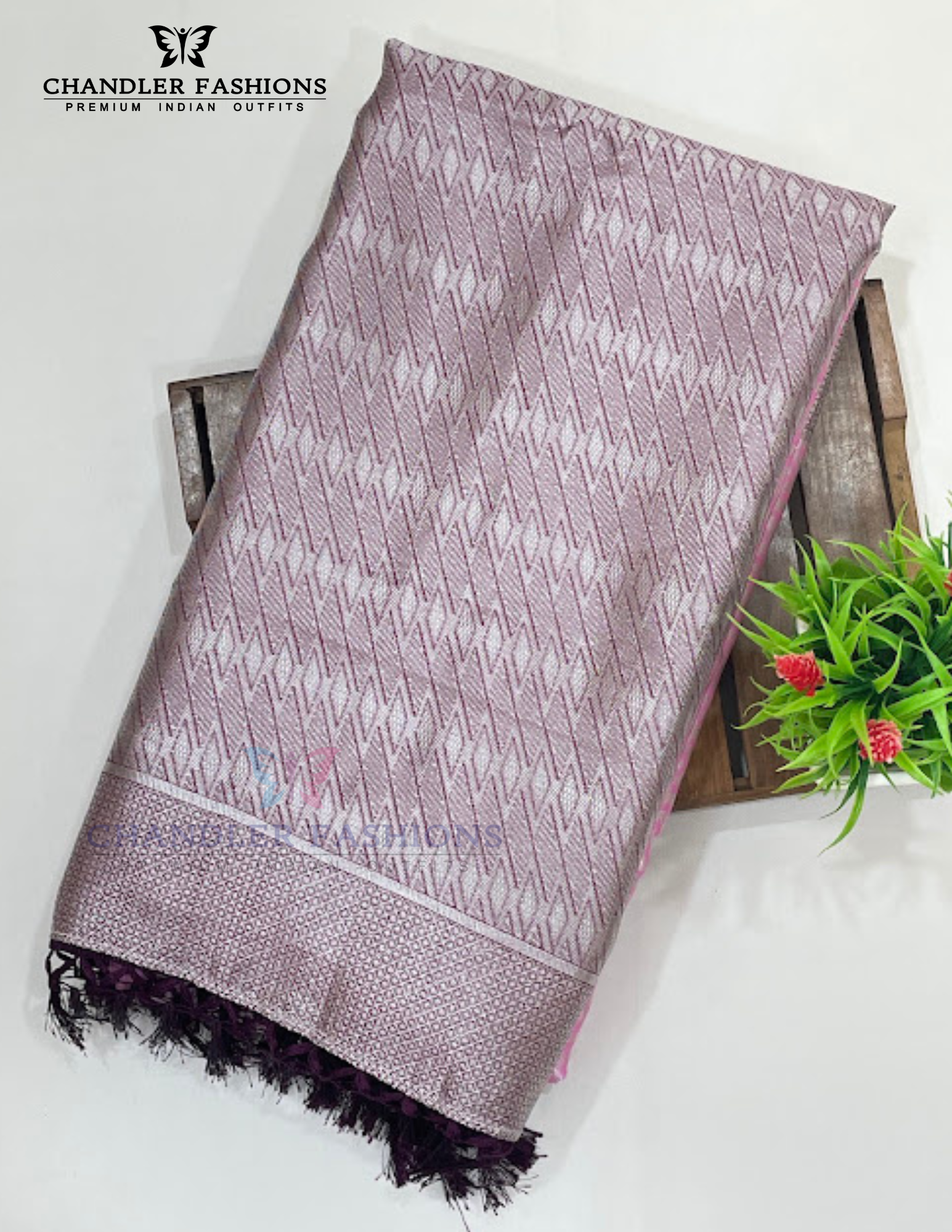 Pink Color Art Silk With Zari Work Saree Near Me