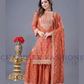 Chinon Silk With Embroidered Sequence Work Sharara Suits Near Me