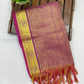 Attractive Pink Color Silk With Golden Zari Work Shawl (Ponnadai) Near Me
