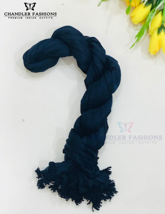 Beautiful Navy Blue Colored Shimmer Dupatta For Women
