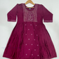 Attractive Dark Pink Color Embroidery And Sequins Work Kurti Near Me