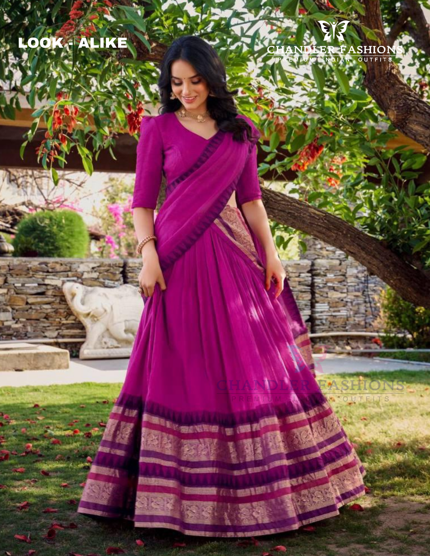 Alluring Pink Color Pure Chanderi Zari Wearing Lehenga Choli With Dupatta Near Me