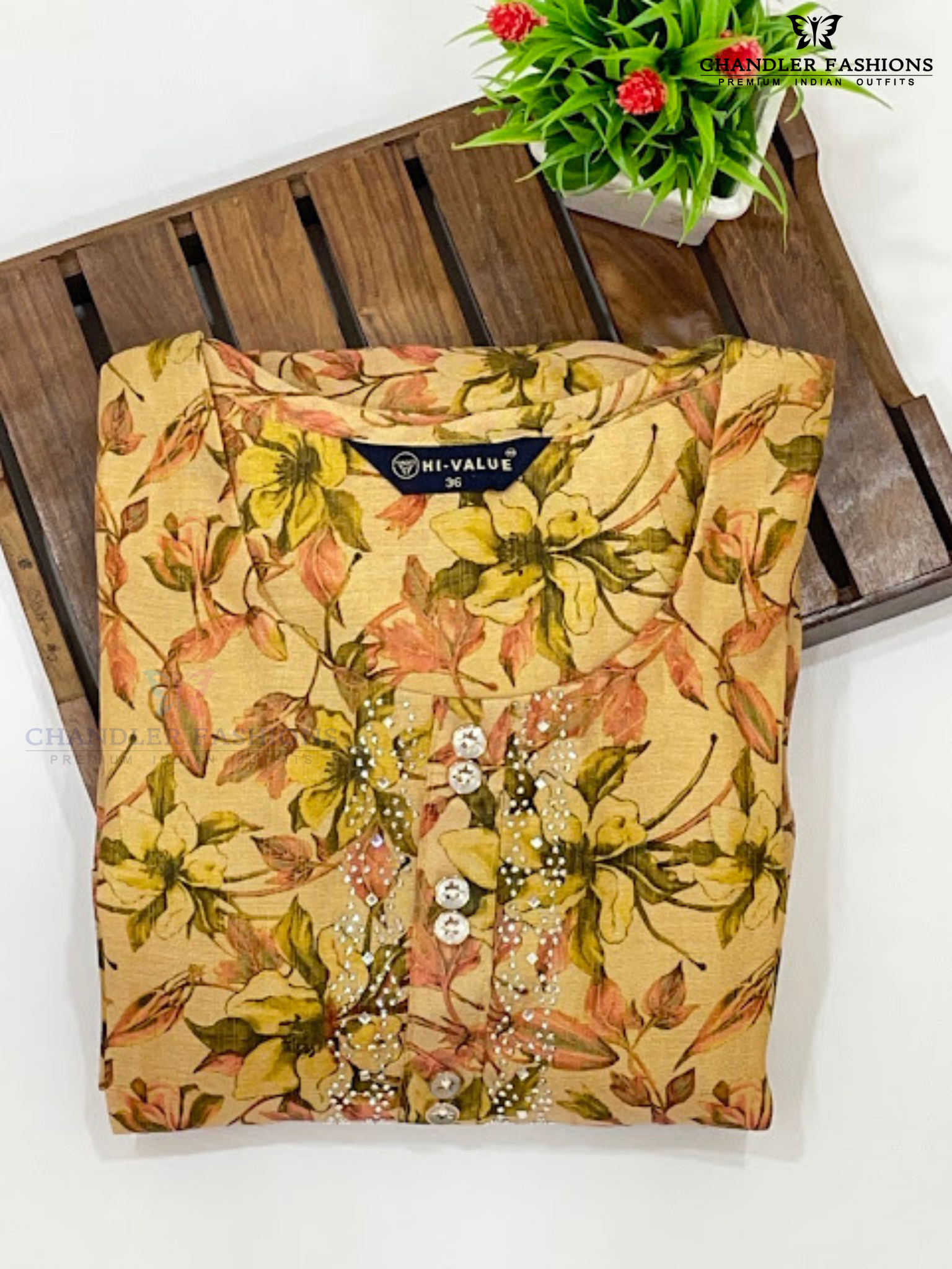 Pleasing Multi Color Tissue Silk With Self Design Kurti In Chandler