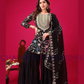 Elegant Black Color Georgette Embroidered Work Sharara Suits Near me