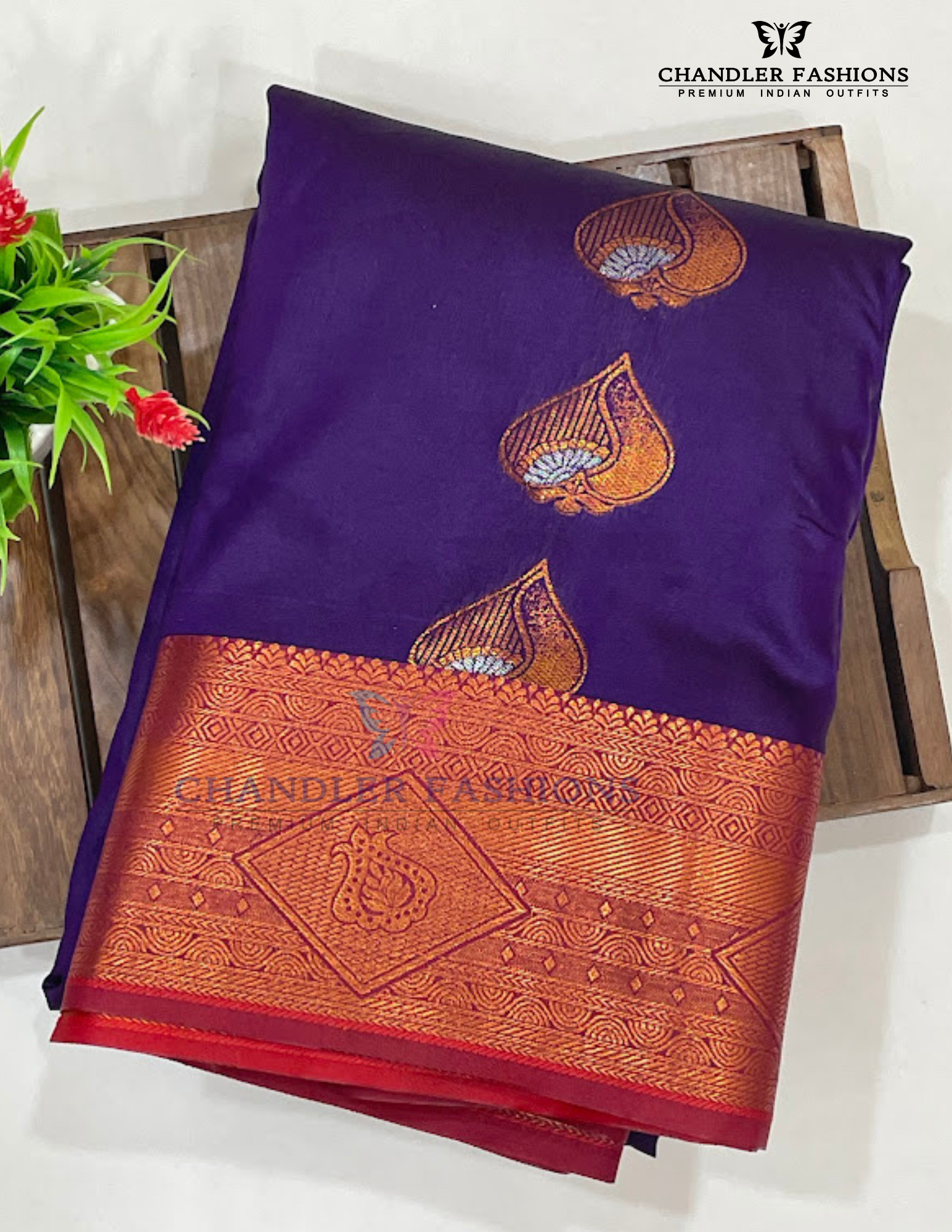 Purple Color Silk Saree In USA