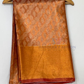 Attractive Copper Color Tissue Silk Saree With Zari Work Near Me