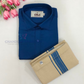 
Graceful Blue Color Cotton Shirt With Tissue Zari Work Dhoti Set For Kids Near Me
