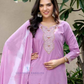 Lavender Color Cotton With Embroidery Work Salwar Suits Near Me
