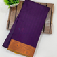 Dark Purple Color Pure Kanchi Silk Zari Border Work Saree Near Me