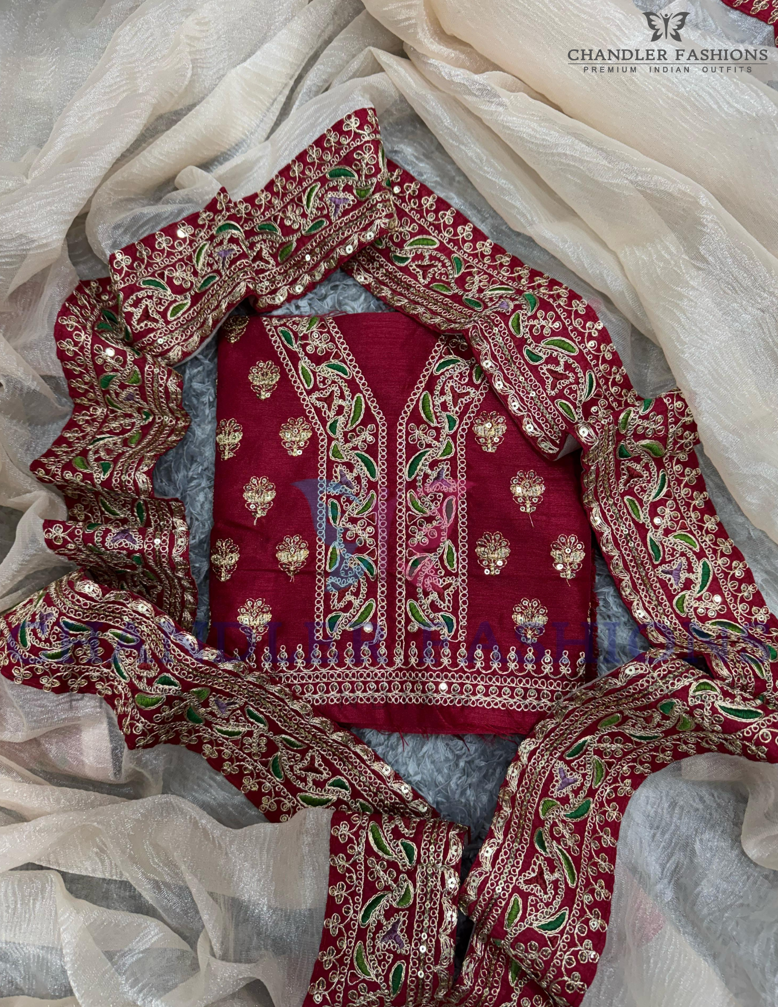 Embroidery Work Saree For Women Near me