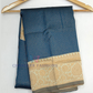 Blue Color Art Silk Saree With Sandal Color Border For Women Near Me
