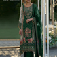 Alluring Green Color Sheer With Printed And Fancy Embroidery Mirror Work Palazzo Suits