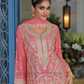 Pink Color Chinon Embroidery Work Kurti With Palazzo Pant And Dupatta Near Me