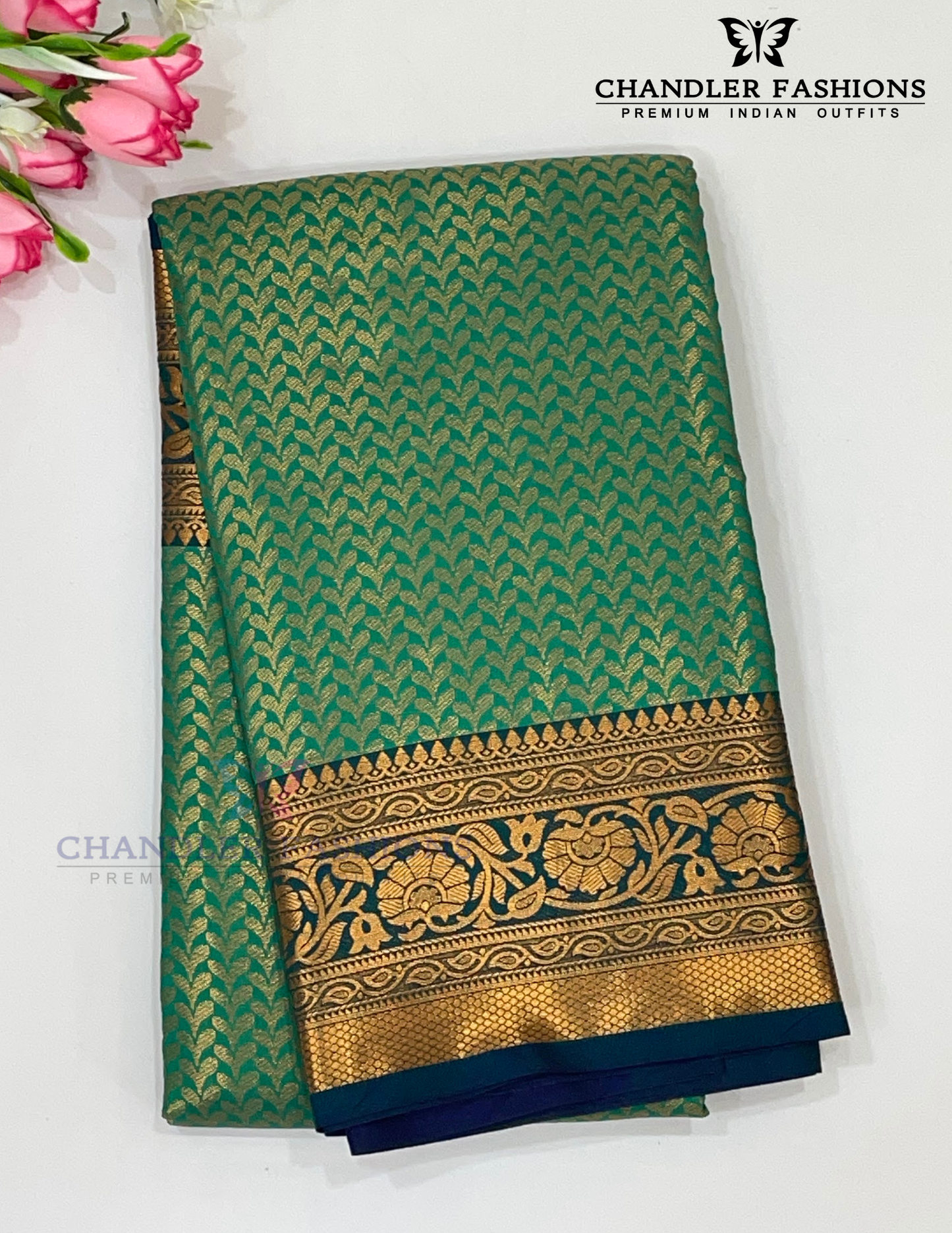 Wonderful Green Color Art Silk Saree With Blouse For Women
