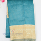 Alluring Rama Green Color Art Silk Saree With Golden Zari Work For Women