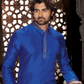 Royal Blue Color Lace Work With Pajama Near Me