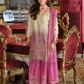 Charming Pink Color Chinon With Digital Print And Embroidery Work Palazzo Suits For Women