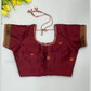 Dark Maroon Colored Art Silk Half Saree Sets In Tempe