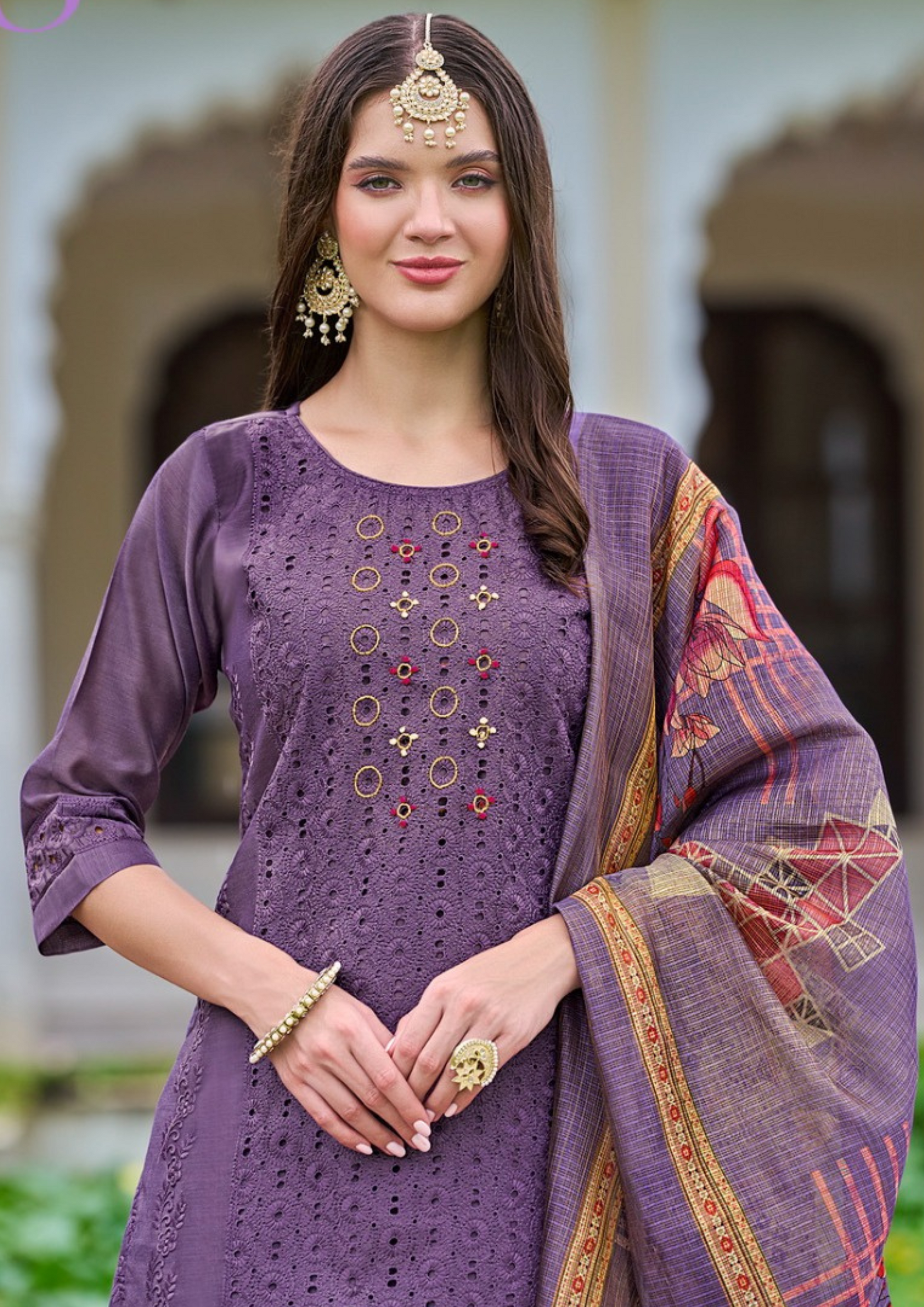 Chanderi Silk Salwar Suits For Women Near Me