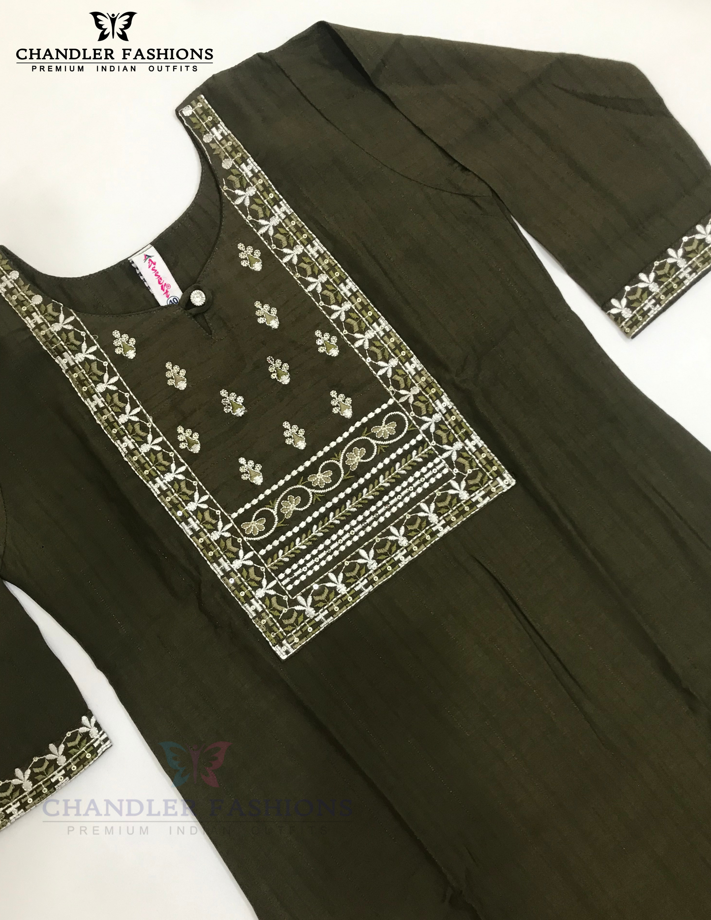 Beautiful Mehendi Green Color Rayon Kurti For Girls