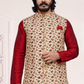 Elegant Maroon Color Digital Print Work With Silk Kurta Near Me