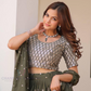 Green Color Georgette Lehenga Choli With Embroidery Work In USA