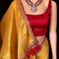 Alluring Mustard Yellow Color Tissue Silk Saree For Women