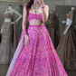 Pink Color Embroidery And Sequins Work Lehenga Near Me