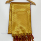Alluring Maroon Color Art Silk Shawl With Golden Zari Work (Ponnadai) Near Me