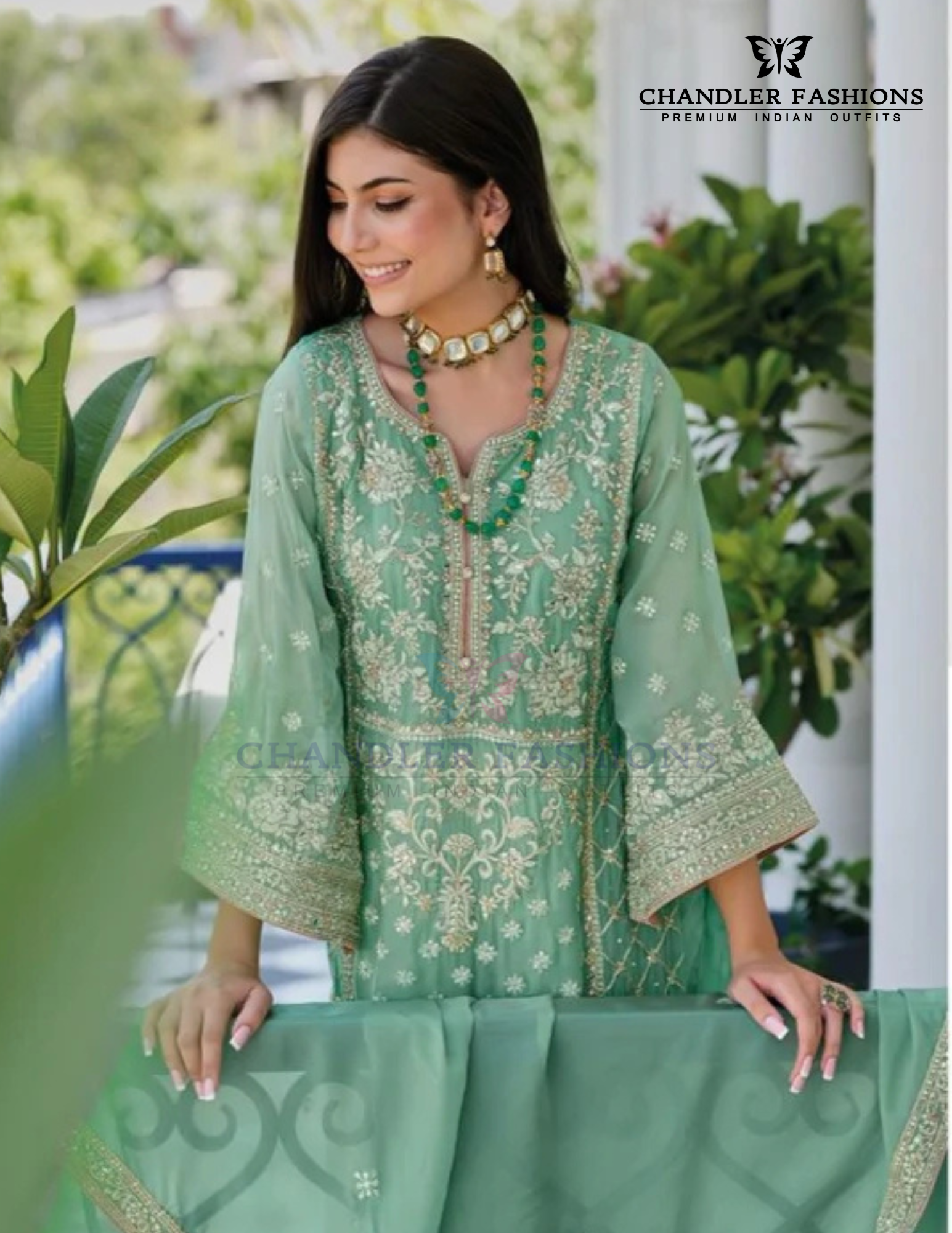 Soft Organza Embroidery Salwar Suits With Dupatta Near Me
