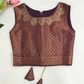 Stunning Dark Purple Color Art Silk Choli Set With Zari Work In Mesa
